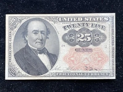 Fractional Currency 25 Cents 5th Issue Allison Spinner FR-1309 (em67) - Image 1 of 2