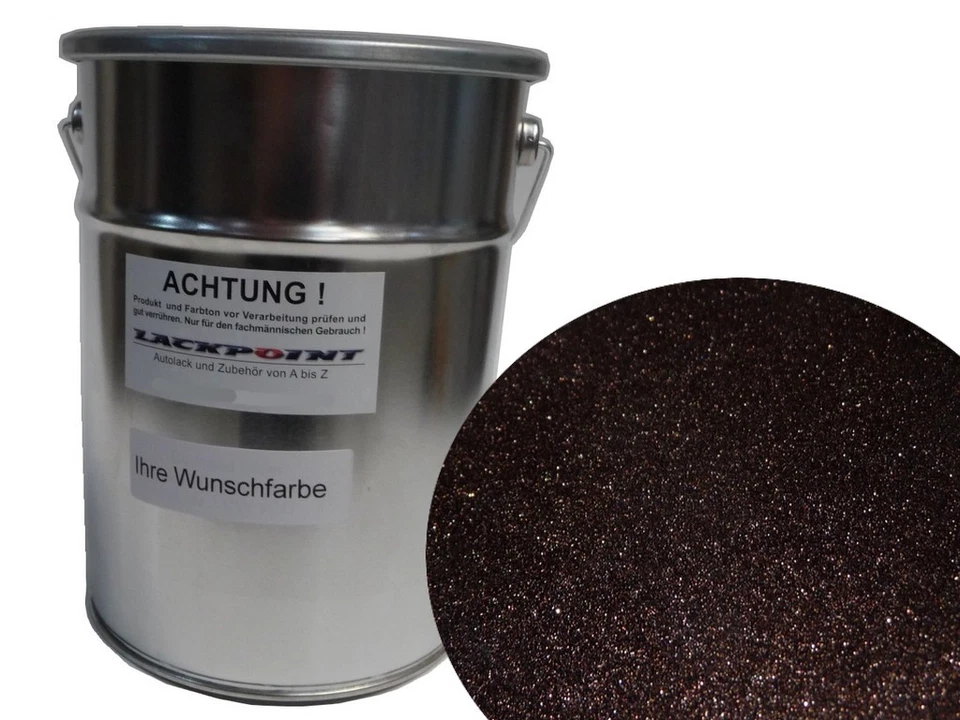 0,5 Liter Spritzfertigen Basislack geeignet für Porsche M8W Braun Metallic Auto - Bild 1 von 1