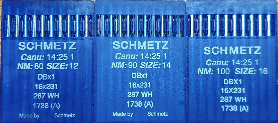 CARTINA 10 AGHI SCHMETZ DBx1 16x231 287WH 1738 (A) - aghi macchina industriale