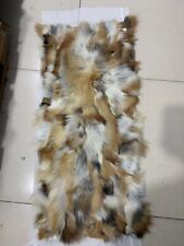 real genuine red fox Fur Blanket leather Soft plate Mattress Clothing fabric