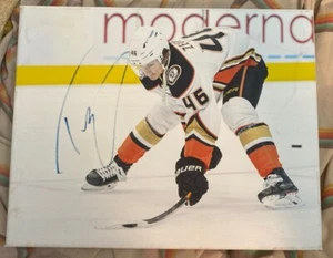 Trevor Zegras Anaheim Ducks Firmado 11x14 NHL ¡Lienzo Personalizado!  - Imagen 1 de 3