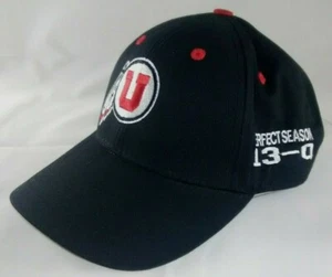 Sombrero con tirantes UTAH UTES Perfect Temporada 13-0 Cautivador Negro OSFA - Imagen 1 de 8