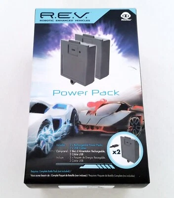 REV Robotic Enhanced Vehicles Power Pack by WowWee 2 Rechargeable Packs USB - Image 1 of 4