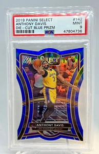 2019 Panini Select Anthony Davis Die-Cut Blue Prizm /249 #142 PSA 9 MINT - Picture 1 of 2
