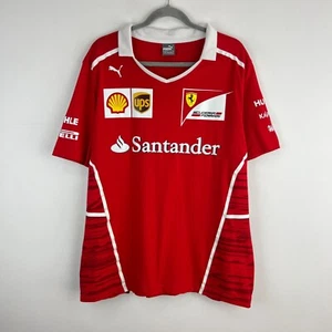 Camiseta Polo Puma Ferrari F1 Racing Team Algodón Rojo Para Hombre Talla XL - Imagen 1 de 14