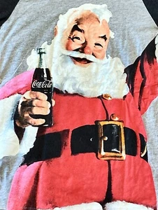 Coca Cola Christmas T Shirt Santa T Shirt Retro T Shirt Womens Medium T Shirt - Picture 1 of 2