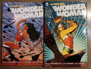 Wonder Woman Vol 1- Blood & vol 2- Guts TPB/HC Set New 52 Azzarello Chiang Run - Picture 1 of 1