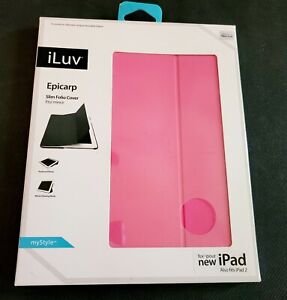 iLuv Epicarp Slim Folio Cover iPad & iPad 2 Pink case New