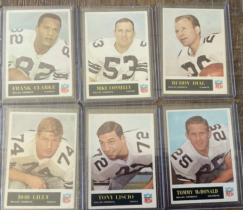 1965 Phila DALLAS COWBOYS team set  EX--M.Renfro RC, Meredith (PSA), B.Lilly!! - Image 1 of 4