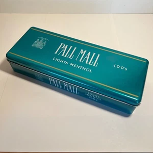 Leere Vintage Pall Mall Lights Menthol 100’s grüne Vorratsdose Top Zustand - Bild 1 von 5