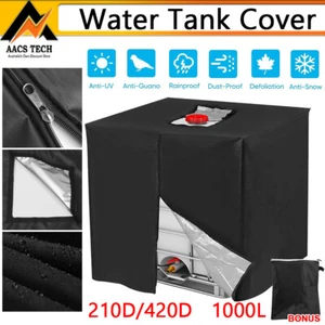1000L Water Tank Cover Sun Protective Hood 210D UV Resistant Rain IBC Container - Picture 1 of 14