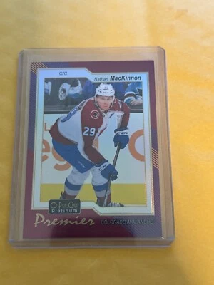 2023-24 O-PEE-CHEE PLATINUM PREMIER NATHAN MACKINNON  SSP - Image 1 of 2