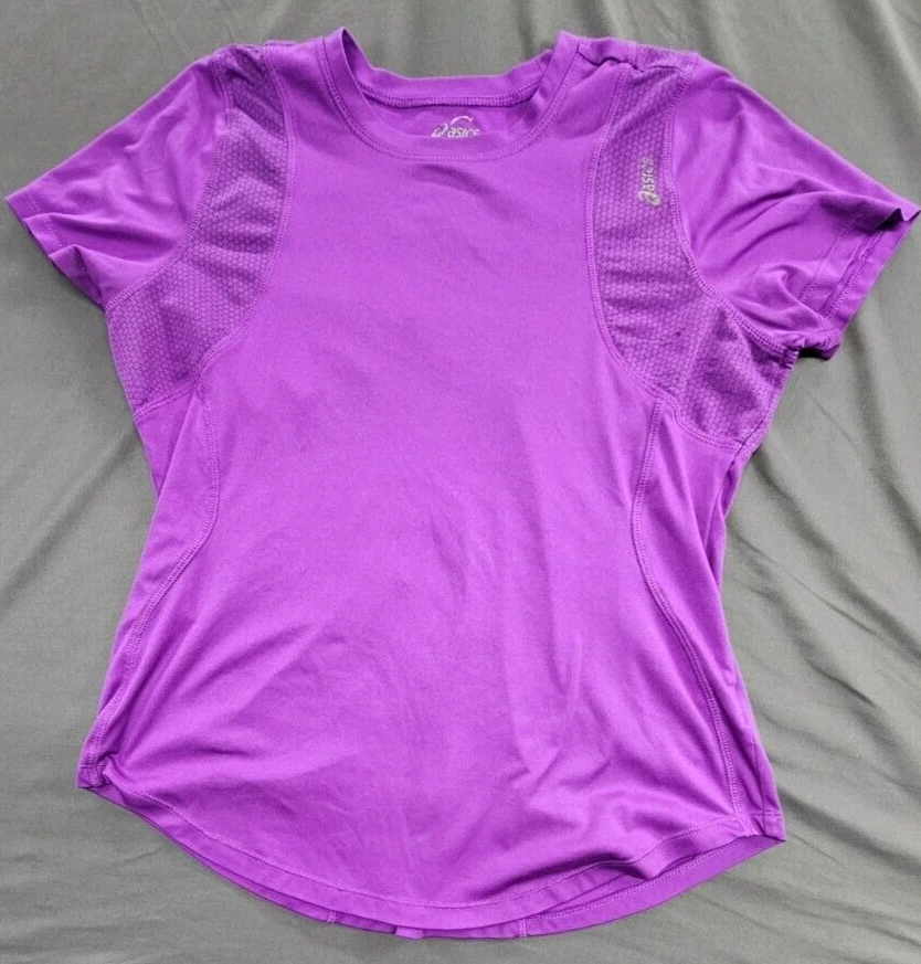 Asics Mujer Entrenamiento Top Talla Mediana Púrpura Fitness Yoga Gimnasio Foto 1 de 4
