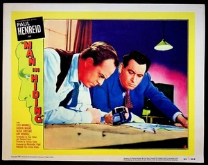 Man in Hiding 1953 Original Lobby Card 3 NM Crime Mystery Movie Poster - Picture 1 of 2