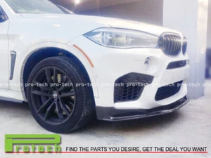Carbon Fiber RK Style Front Bumper Add-on Lip For BMW F86 X6M 2015-2018 - Picture 1 of 2