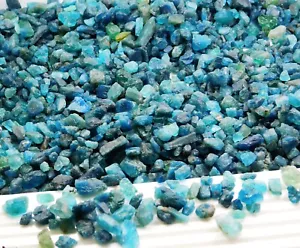 250 Cts Natural Sky Blue Apatite Rough Faceted Loose Gemstone Nice Lot - Picture 1 of 6