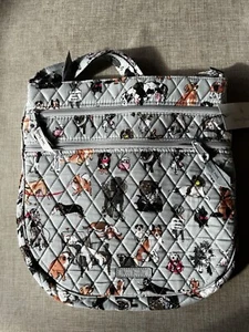 Vera Bradley Dog Show Dachshund Poodle Collie Trio Zip Hipster Crossbody Bag NWT - Picture 1 of 3