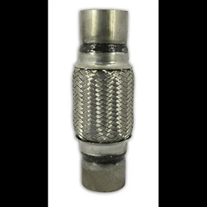 Exhaust Flex Pipe 2.5 x 6 Stainless Steel Double Braided Clamp or Weld On - Picture 1 of 3