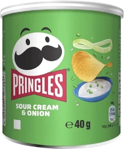 Pringles Sour Cream & Onion Crisp Cans 12 x 40g - Picture 1 of 6