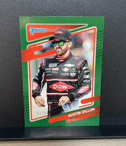 #64/99 2022 Donruss Racing Base Green #59 Austin Dillon Chevrolet NASCAR SP