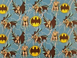 DC Comics Batman Rope Cotton Fabric - Black Friday Half Price Sale - Picture 1 of 4