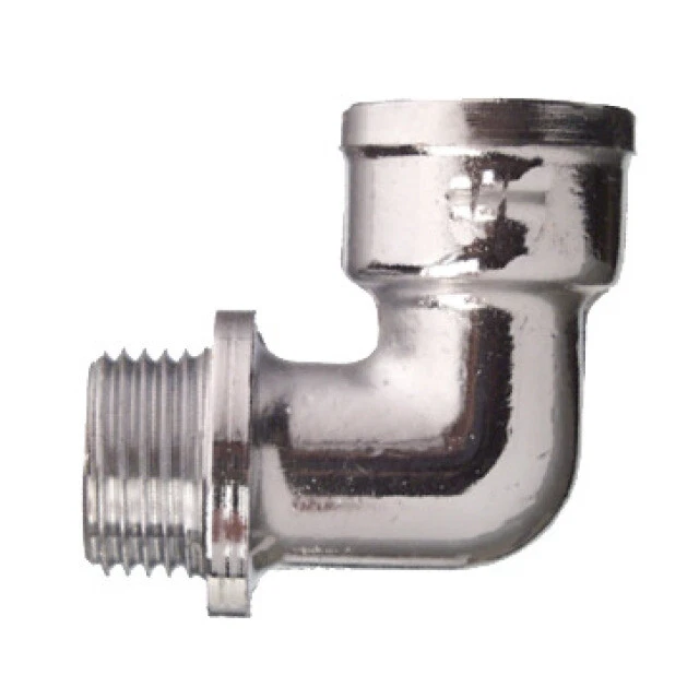  Winkel Winkelverschraubung 3/4" IG  x 3/4" AG Verschraubung  Messing  verchromt - Bild 1 von 1