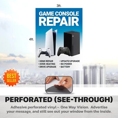 Game Console Repair Nintendo Switch Wii Xbox PS5 video game SIGN BANNER wrap - Image 1 of 4