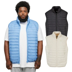 Urban Classics Light Bubble Vest Top Quilted Look Padding Stand Collar - Picture 1 of 16