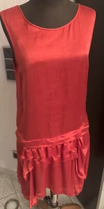 Theory Luxus Kleid Gr. 8 / 38 Rot Seitliche Taschen - Bild 1 von 7