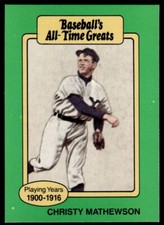 1987 Hygrade All-Time Greats Christy Mathewson New York Giants #NNO