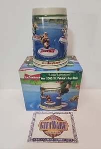 "Piedra Budweiser ""Leapin' Leprechauns"" 2000 Día de San Patricio con certificado de autenticidad y caja CS411 - Imagen 1 de 21