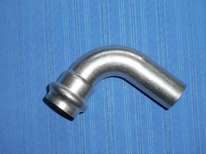 BI114-Bänninger Inox Bogen 90°- 22mm  IA mit V Kontur  Model PS5001 - Bild 1 von 1