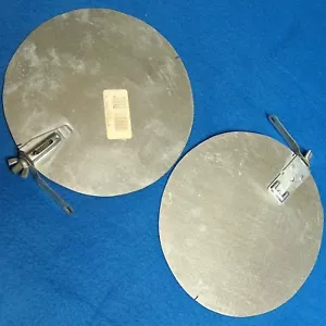 K204P Lotto 2 Ammortizzatori Rotondi Standex ADP 8" Canalizzato Lavoro 306121 Con Manico Zincato Nuovi - Foto 1 di 4