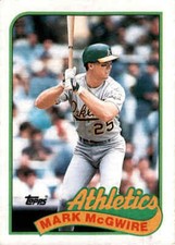 1989 Topps #70 Mark McGwire Oakland Athletics A's Card