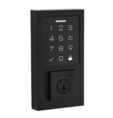 Kwikset SmartCode 270 Contemporary Matte Black Touchpad Keyless Entry  Deadbolt - Image 1 of 4
