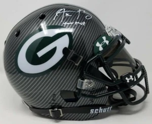 AARON RODGERS Signed XLV MVP Grey Hydro Dipped Helmet w/Display Case STEINER - Picture 1 of 12