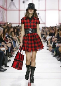 Dior Fall/Winter 2019 Runway Plaid Dress - Picture 1 of 7