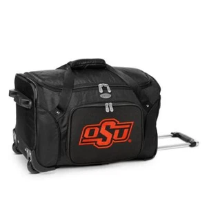22" Carry-on Wheeled Duffle Bag Rolling Travel Luggage Oklahoma State Cowboys - Picture 1 of 10