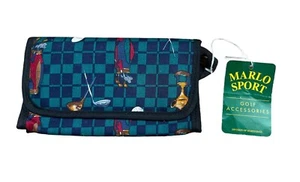 Cartera de golf a cuadros verde deportiva Marlo de colección nueva con etiquetas deportes al aire libre palos de golf pelotas de golf - Imagen 1 de 7