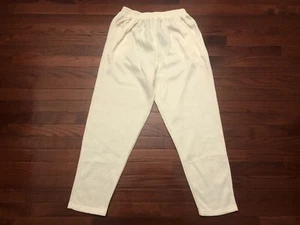 NEW WOMENS 1992 GITANO SWEATPANTS LADIES LARGE IVORY SWEATS VINTAGE 90's L NWT e - Picture 1 of 6