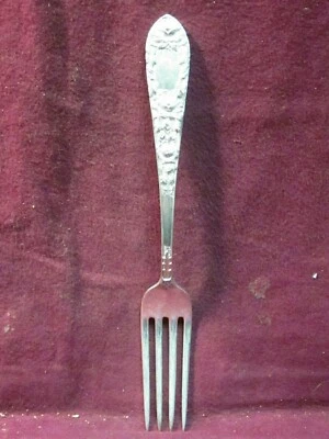 TENEDOR DE CENA ROSA ESTERLINA S.KIRK & SON 7 3/8" 56g Sin Mono Foto 1 de 3