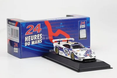 1:43 Minichamps Porsche GT1 #25 24H Le Mans 1996 Boutsen Stuck Wollek Foto 1 de 4