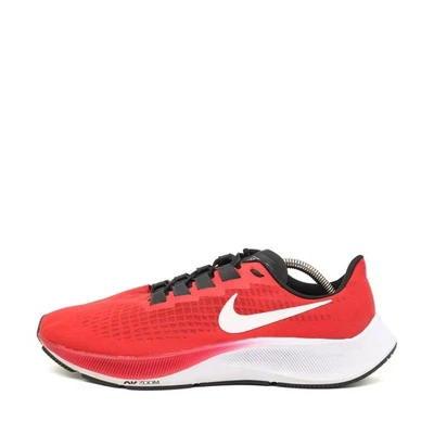Nike Herren Pegasus 37 Sneaker Rot Weiß Mesh Low-Top Air Zoom Laufschuh EU 42.5 - Bild 1 von 4