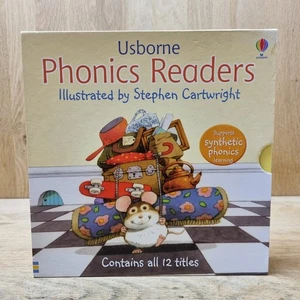 Usborne Phonics Readers 12 Book Box Set Complete Boxset Early Learning Reading - Picture 1 of 11