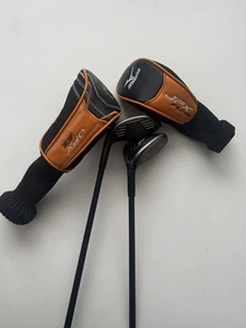 Mizuno JPX EZ TWO Hybrid Clubs 22-4 and 25-5 With Head Covers Fujikara Orochi - Picture 1 of 13