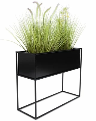 Pflanzkübel Metall Übertopf mit Ständer Pflanzenständer Modern XXL Pflanzkiste - Bild 1 von 4