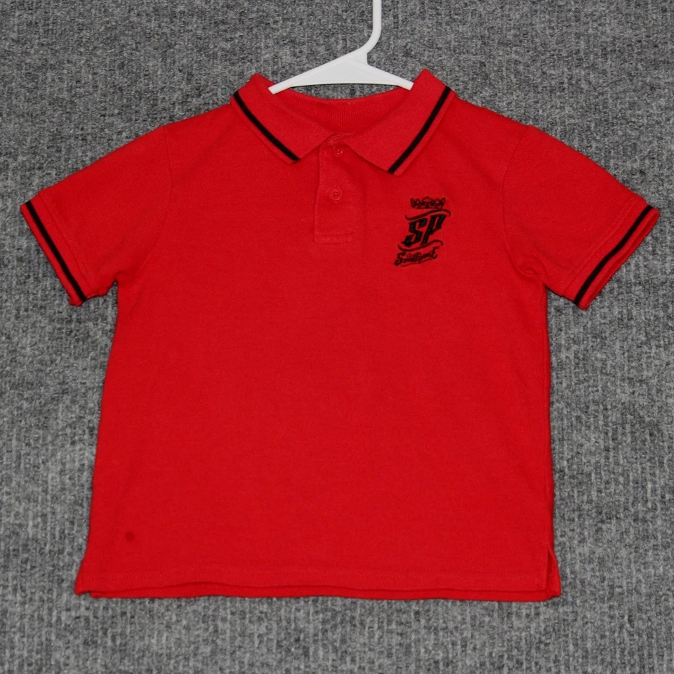 Camisa polo de manga corta roja Southpole para niños talla 5T Y2K grunge Foto 1 de 3