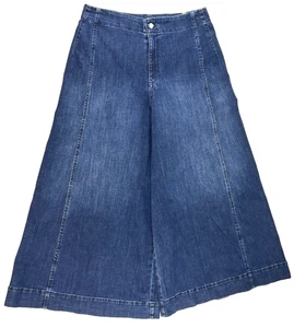 Maeve Jeans Damen 32x26 Palazzo Ultra Wide Leg Crop Culotte High Rise Boho Chic - Bild 1 von 10