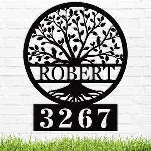 Personalized House Number Sign,Custom Address Numbers,Housewarming Gift - Picture 1 of 8