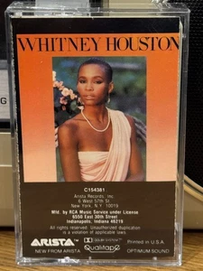 WHITNEY HOUSTON Self Titled Debut Album 1985 Cassette Tape TESTED - Imagen 1 de 3